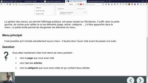 CMS - Administrer Wordpress - Menus - 5/8