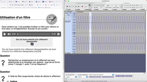 DEUST W2D1 - Audionumérique - Correction exercice réduction de bruit par filtrage